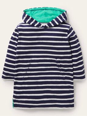 Mini Boden Striped Terry Cloth Swim Cover Up Size 3-4T